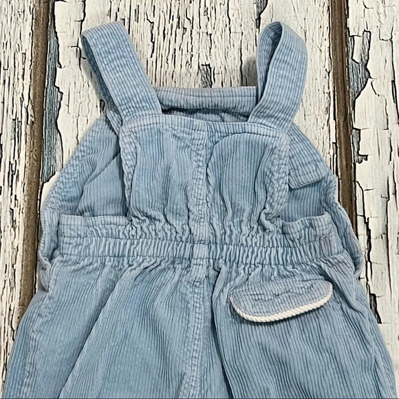 Vintage popsicle 18 month light blue corduroy overalls one piece outfit fall - Picture 4 of 8